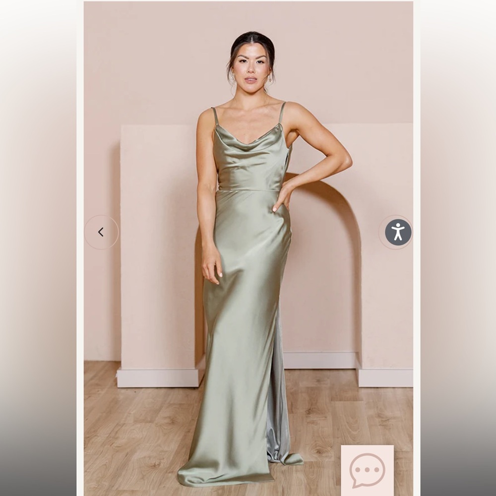 NWT Revelry Nadia Dress in Silver Sage
